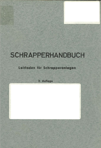 Heft 10 – Schrapperhandbuch